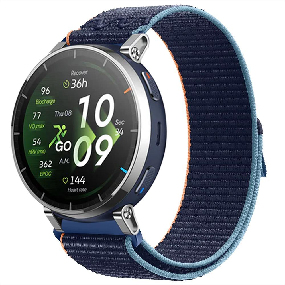 22mm 20mm Nylon Loop Strap for Amazfit Active 3 2/Max/Balance 2 1/Bip 6 5 Sport Bracelet for Amazfit T-Rex3 Pro 48mm 44mm/GTR 4