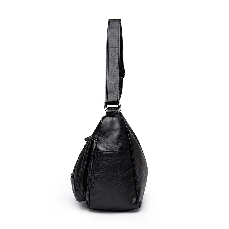 Dámská crossbody taška Taška pro matku středního věku Měkká kožená taška přes rameno
