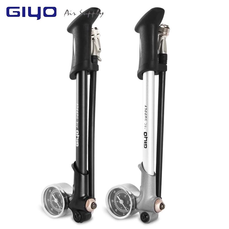 GIYO Aluminiumlegierung 300 PSI Hochdruck Mountainbike Luftstoßdämpfer Pumpe für Gabel & Hinterradfederung