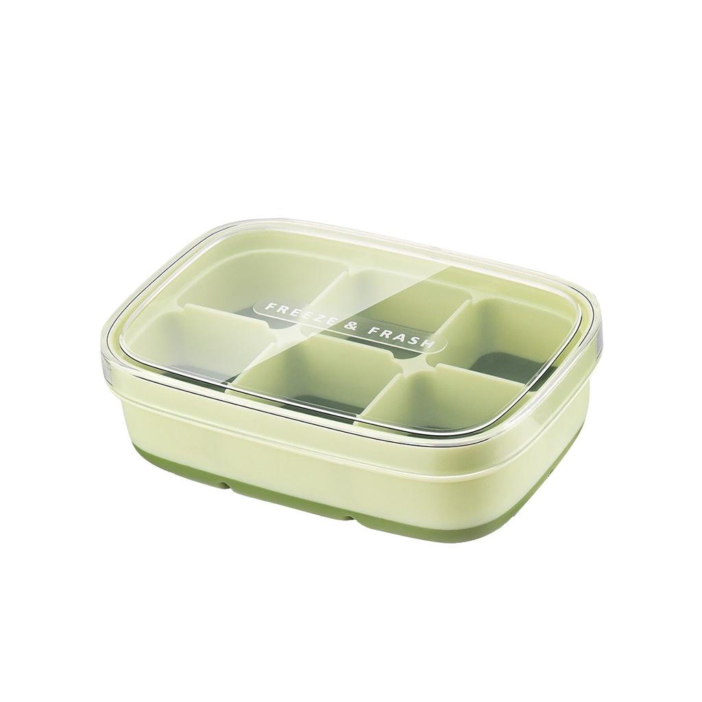 Stampo per Ghiaccio Vassoio per Ghiaccio Scatola per Ghiaccio con Coperchio Modello di Ghiaccio per Alimenti Ghiaccio Fatto in Casa Frigorifero Artefatto per Ghiaccio