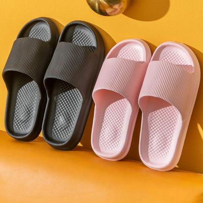 Non-slip Thick Sole Bathroom Slippers for Women and Men, Summer Home Outdoor Couple Style.