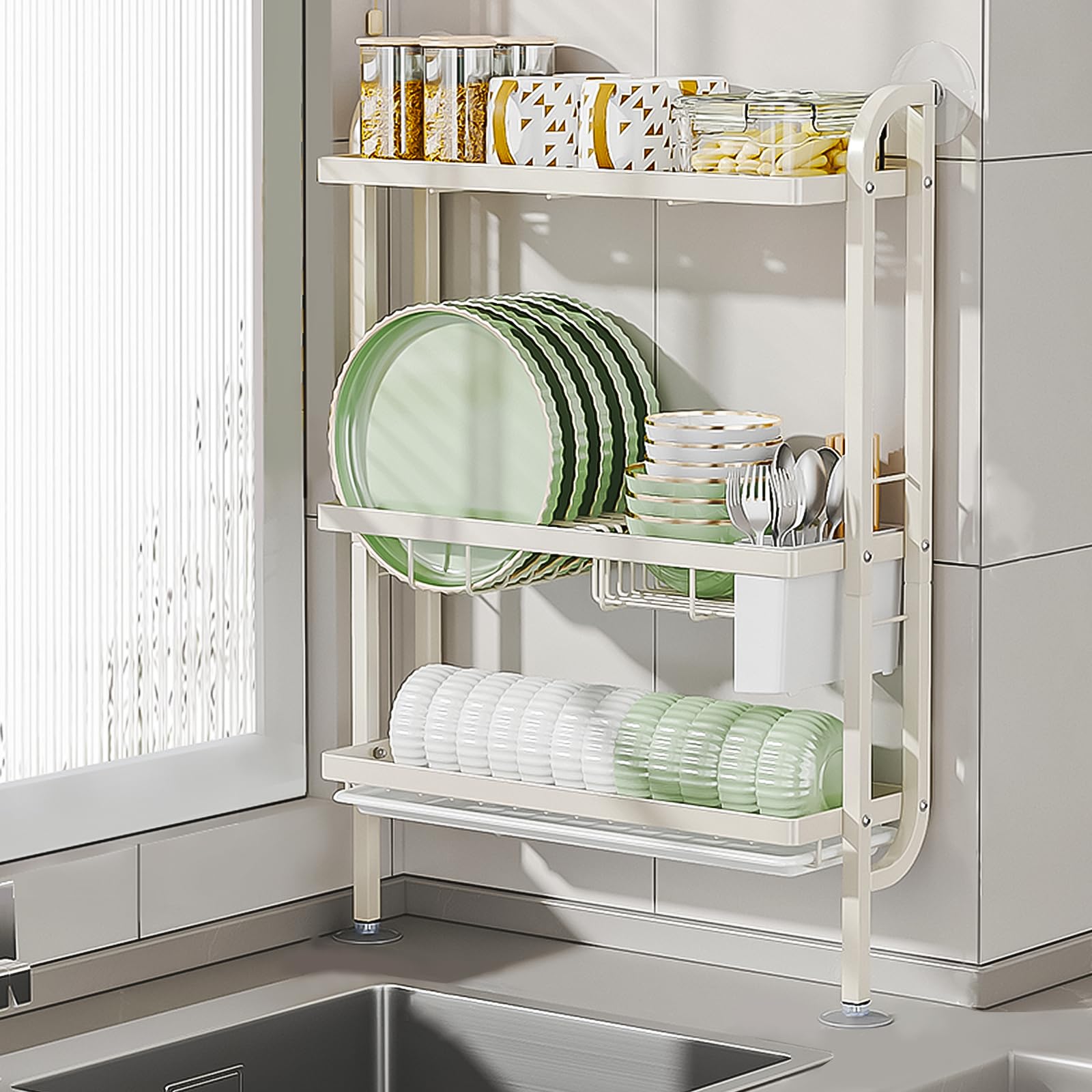 

ZHIHUAYUN Блюдо для рядом с блюдом большой вместимости блюдо W45 x x блюдо кухонное хранение с сушилкой белая сушилка для палочек для еды, сверхлегкое, тонкое, белый