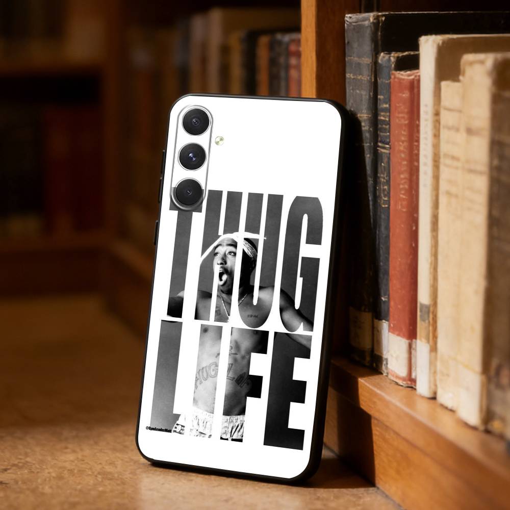 

T-Tupac S-Shakur Phone Case For Samsung S26,S25,S24,S23,S22,S21,Ultra,Plus,FE Black Soft Cover Samsung S22plus5G