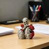 Figurka Szkieletów Para na Halloween z Żywicy, Vintage Gotycka Statua Pary Czaszek, Dekoracja Domu na Święto Halloween na Półkę Stół Kominek