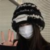 Winter Warm Beanie Hats Thickened Skullcap Stylish Bonnet Caps  Outdoor
