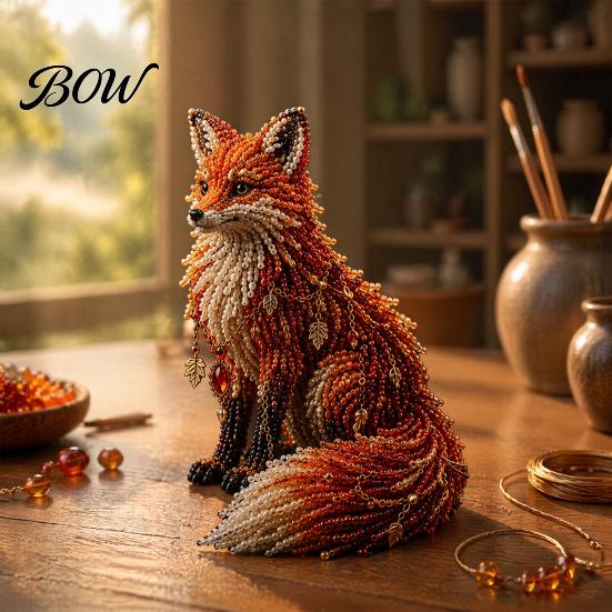 DIY Beading Kit Animal Bead Craft Kit, Cute Designs with Stars And Moon, Beaded Moon Star for Beginners, Adults Home Decor Handmade