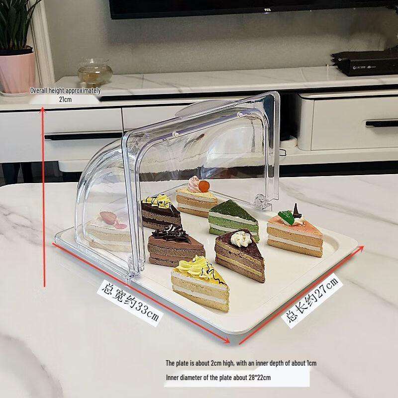 European Style Plastic Serving Tray with Lid