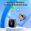 2 In1 Wired To Wireless CarPlay Android Auto Adapter for OEM Car Stereo With USB Plug and Play Bluetooth Auto Connection