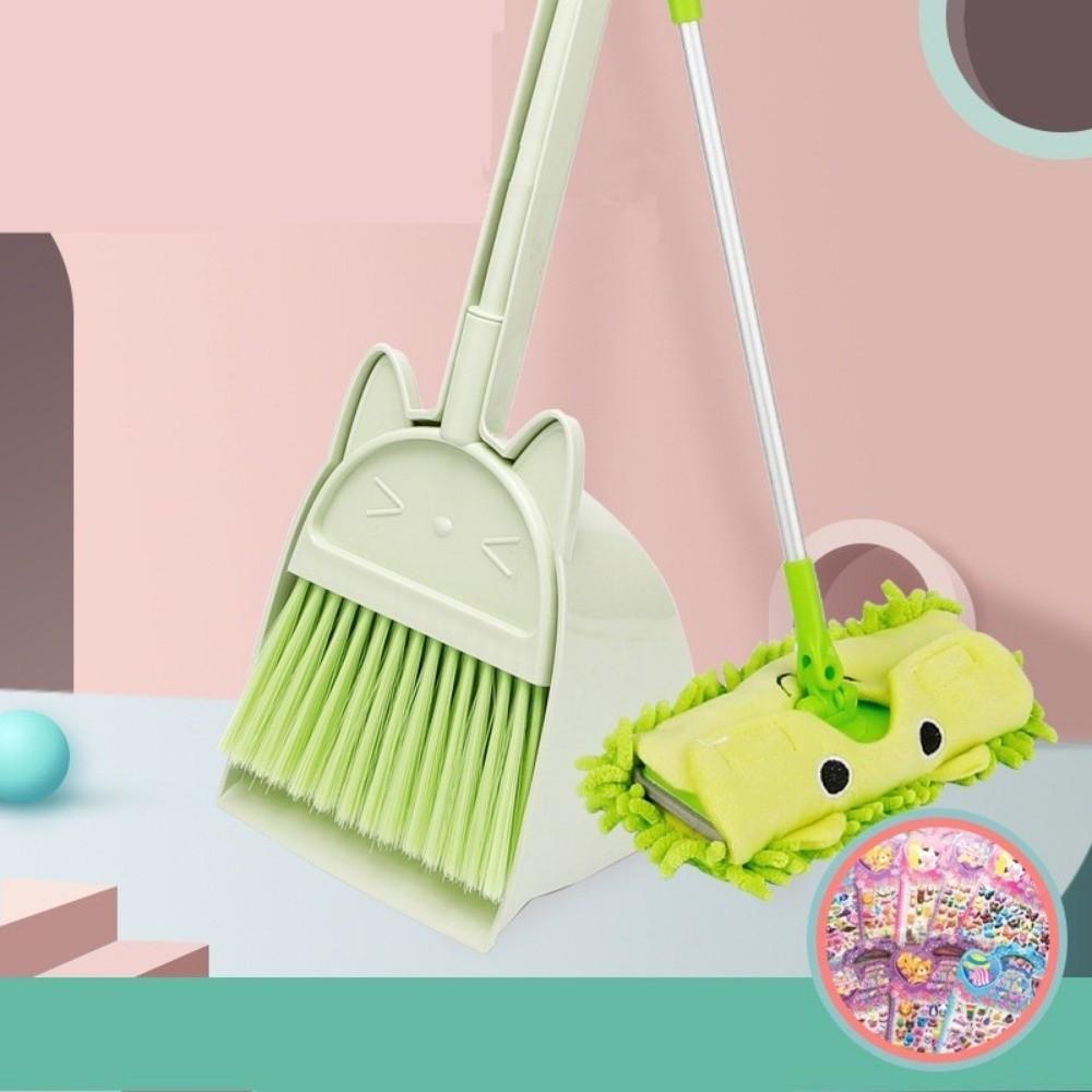 Simulation Broom Mop Set Mini Play House Toys Cleaning Broom Toy Set Early Education Housework