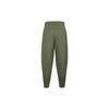 Nike Dri-Fit Solid High-Waisted Drawstring Cropped Knit Joggers Women Joggers Khaki-Green FB5429-325
