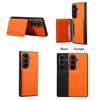 Luxury Litchi Leather Solt Card Holder Folding Wallet Case For For Samsung Galaxy Z Fold 7 6 Fold5 Shockproof Soft Silicone Cover