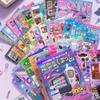 Retro 30 Pages Sticker Book Japanese Y2K Cartoon Diary Sticker DIY Gift Scrapbook Sticker Stationery Supplies