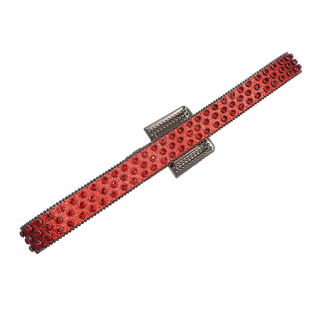 New Rhinestone Belt Square Buckle Ins Style Decoration European and American Fashion Personality Sequin Full Diamond Inlaid Jeans Western Women