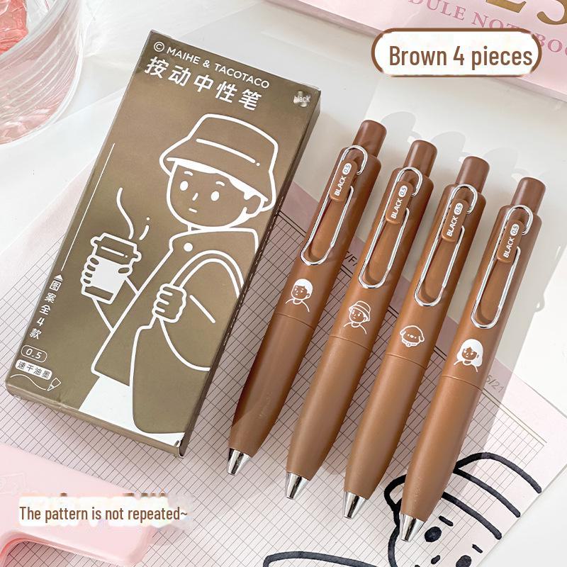 

TACOTACO Black Gel Click Pen — портативная толстая карманная ручка для студентов 0.5mm - Other