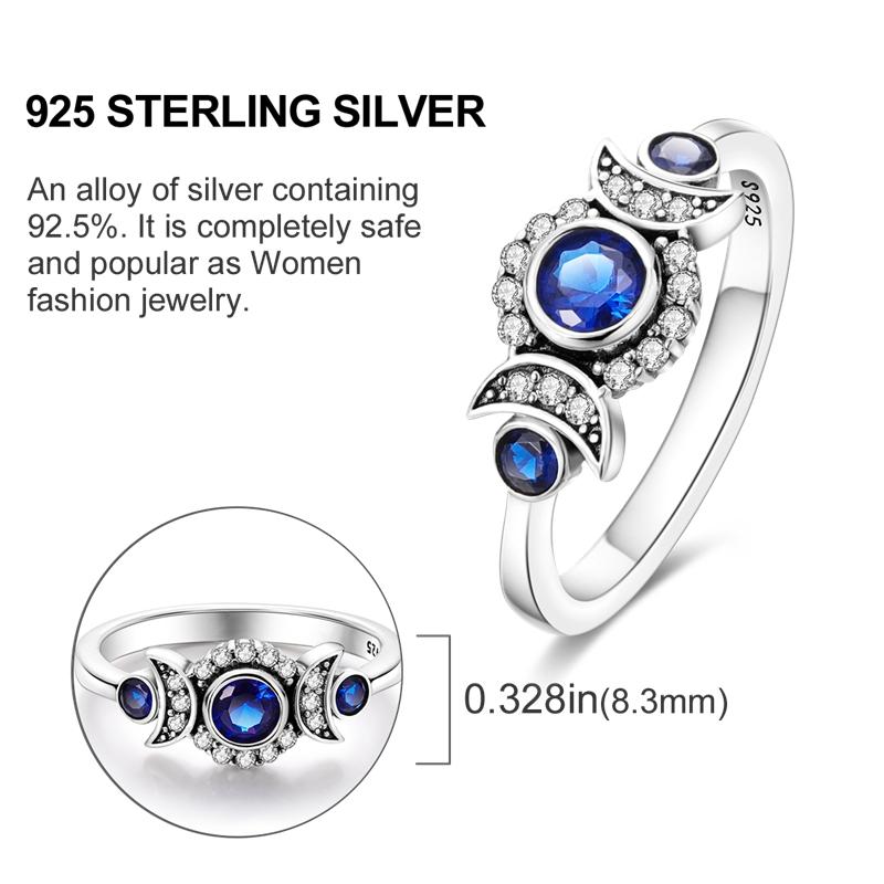 Originální stříbrný prsten 925 Barevné diamanty Zirkony Prsten na prst Pro ženy Šperky Svatební Zásnubní Dárek k narozeninám