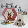 1Set 3D Puzzle Hands-on Ability Decorative Paper Windmill House Puzzle Toy