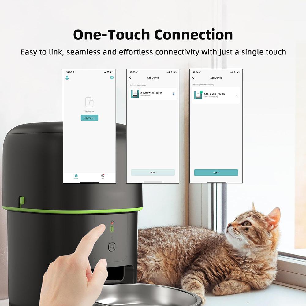 2L Tuya APP Control Automatic Stainless Steel Pet Feeder Auto Cat Food Dispenser Smart USB Pet Feeder for Cat Dog Dry Food Bowl