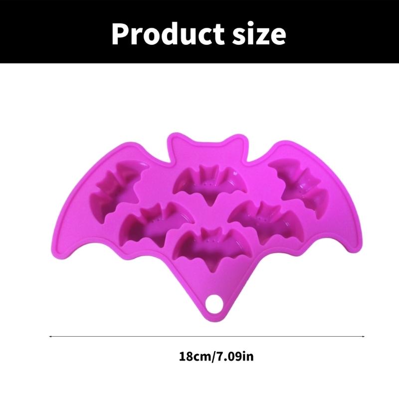 Multifuntional Food Grade Silicone Molds Bat Shape Baking Tray Baking Accessory Suitable for Baking Cake and Making Ice
