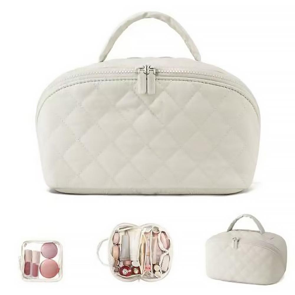 1pcs Travel Portable Makeup Bag Large Capacity Cosmetic Organizer Brush Multi Storage Pouch Waterproof Toiletry Bag Accessory