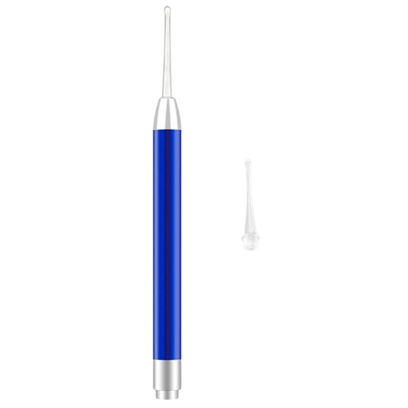 LED Ear Wax Removal Tools Safety Ear Pick Tool Kit with 2 Size Spoon Tip Ear Curette Safety Earwax Cleaning Tool Spoon