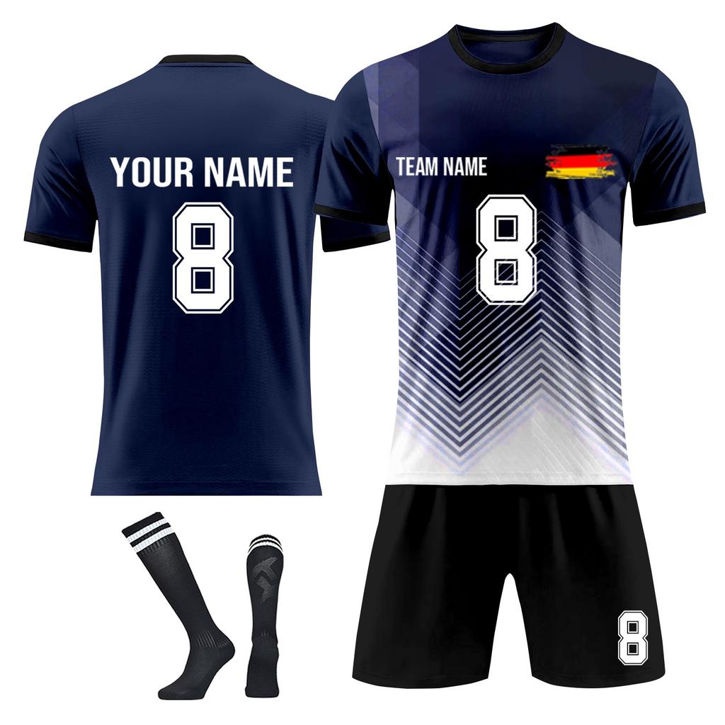 Personalised Shirts Kit Mens Girls With Name Number Custom Football Jerseys For Boys Training Suit