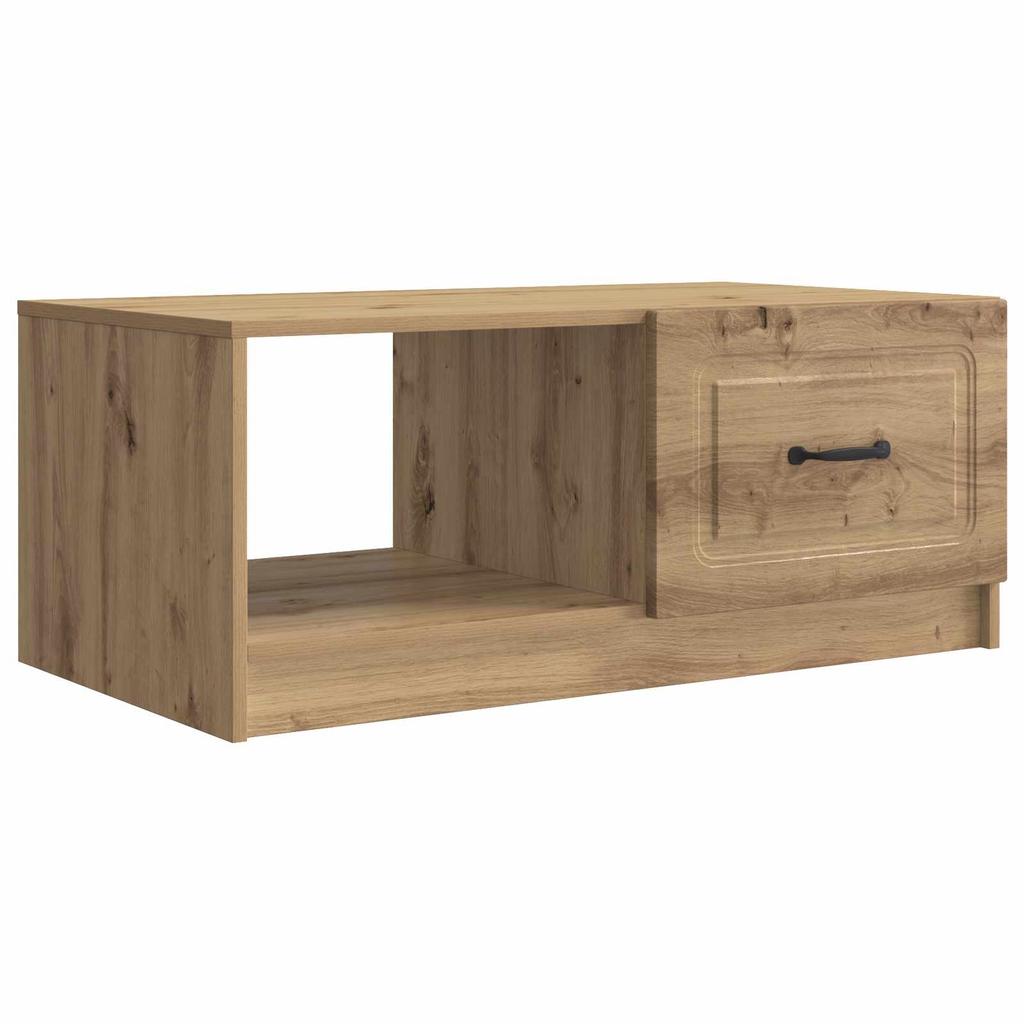 Artisan Oak Coffee Table 90 X 50 X 37 Cm Engineered Wood