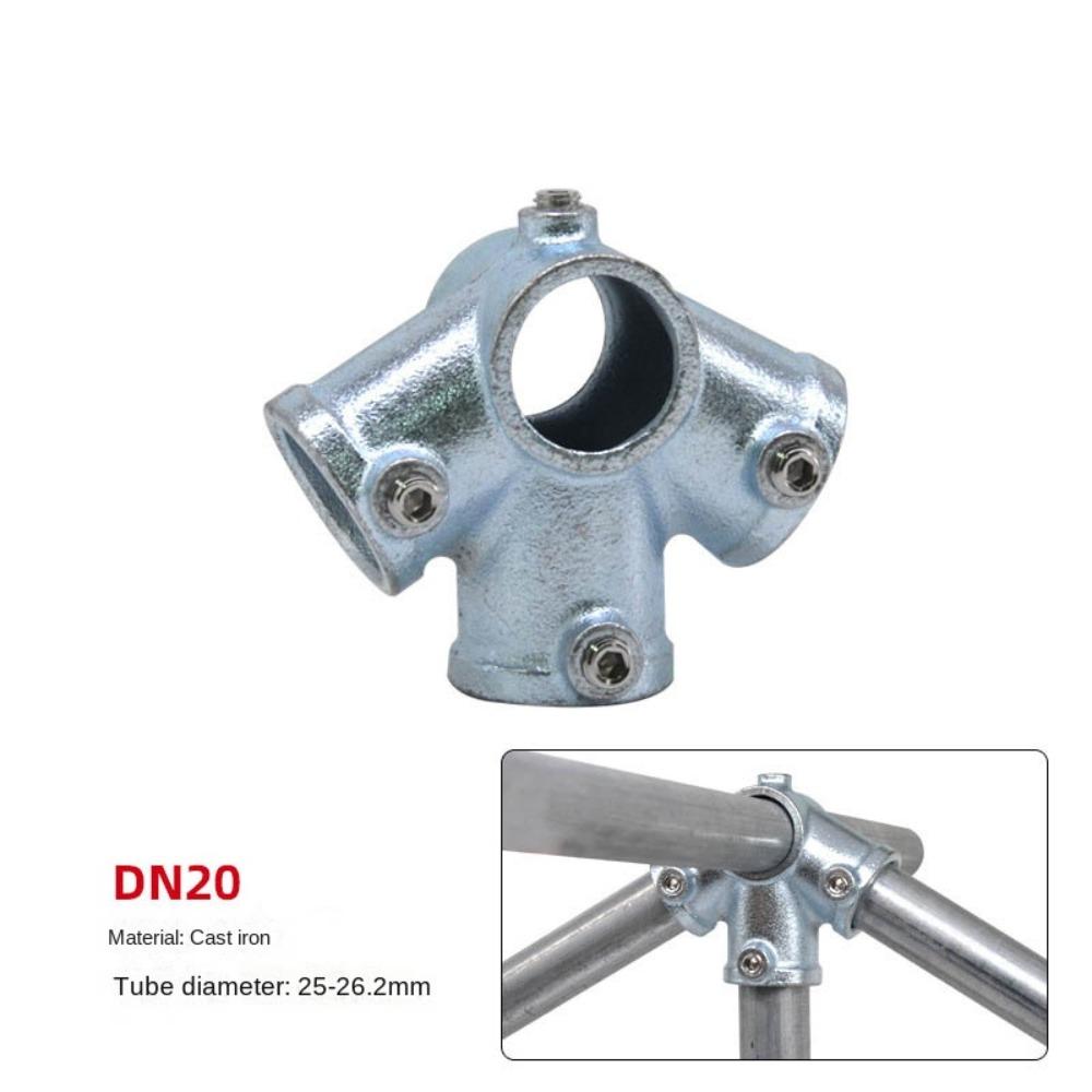Fixed buckle Frame Fasteners Aluminum Alloy Steel Circular Pipe Connector  Steel Tube Shelf