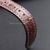 Crocodile Pattern Leather Watch Band 18mm 19mm 20mm 21mm 22mm Durable Calfskin Strap Stitching Waterproof Wristband for Omega
