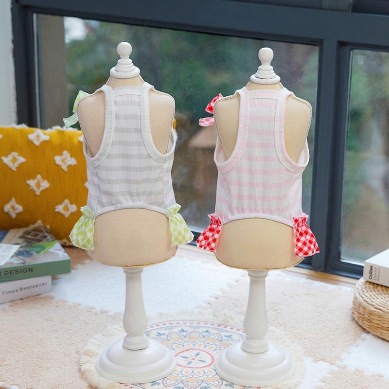 Pet Dog Cat Summer Bow Dress Sun Dress