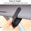 Car Sun Visor Clip Glasses Bracket Holder Pu Leather Glasses Cards Case Auto Sunglasses Visor Glasses Holder Sunglasses Support