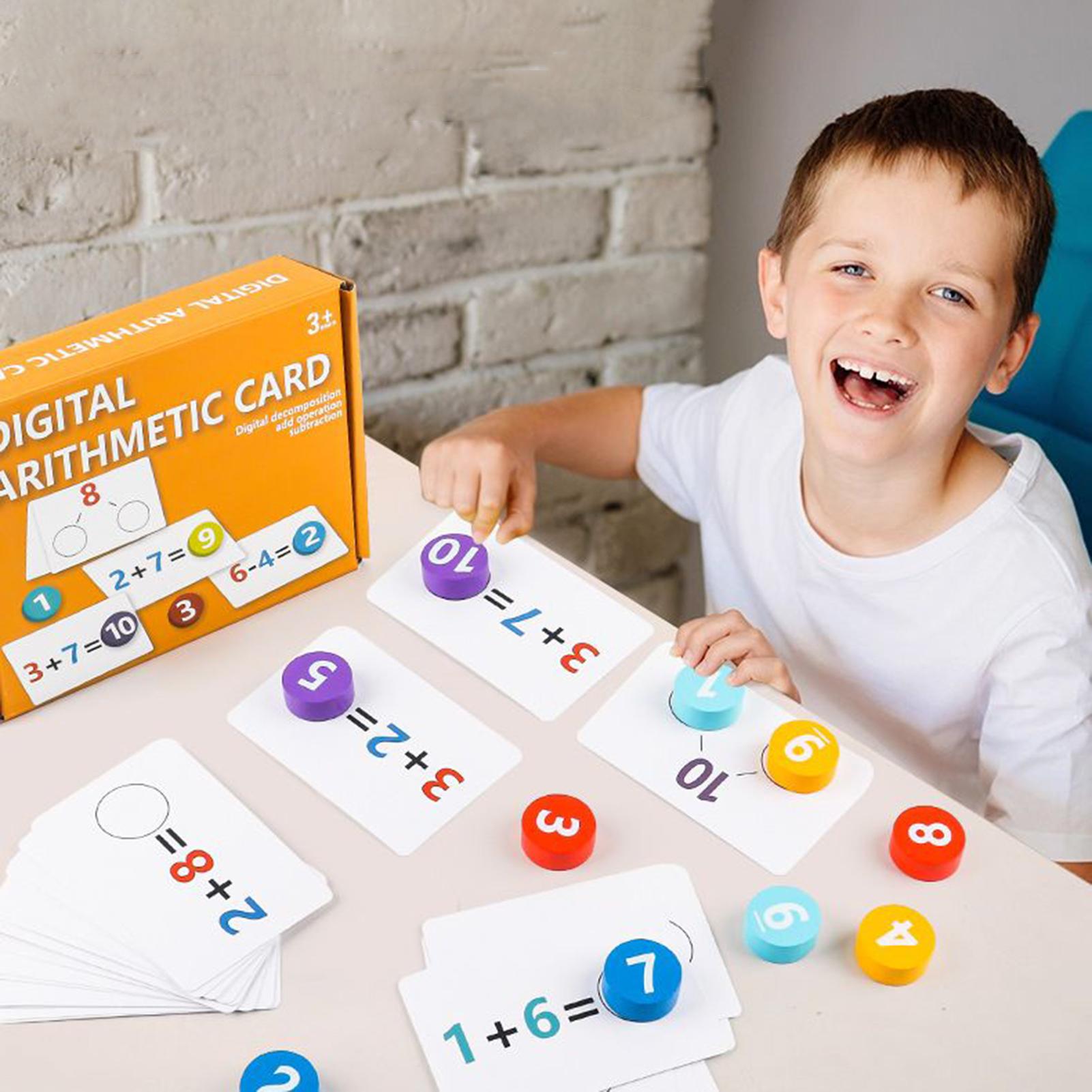 Math Toys Interactive Learning Educational Toddler Addition Cards Math Game For Kindergarten Home School Classroom Boys Girls China Mainland