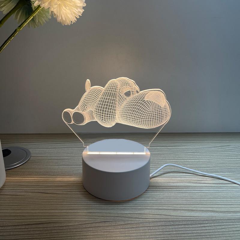 Creative Accompanying Hand Gift 3D Small Night Light Desktop Decorative Light Atmosphere Lamp Gift Bedside Luminous Atmosphere