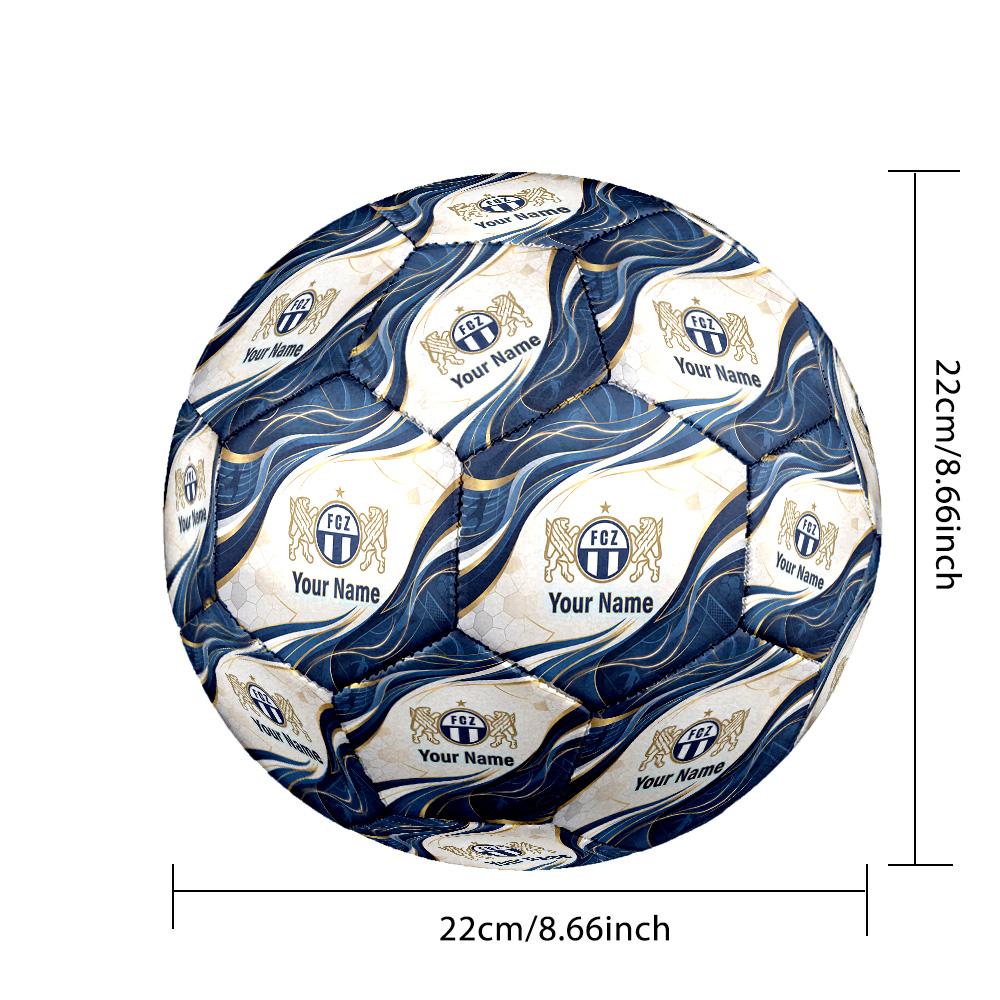 Size 5 Football Custom Name Text, Outdoor Training Soccer BallFC Zürich