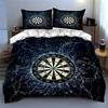 Dartboard Lightning Design Bedding Duvet Cover Sets Duvet Covers Pillowcases Gifts (1 * Duvet Cover 2 * Pillowcases, Without Duvet Insert)