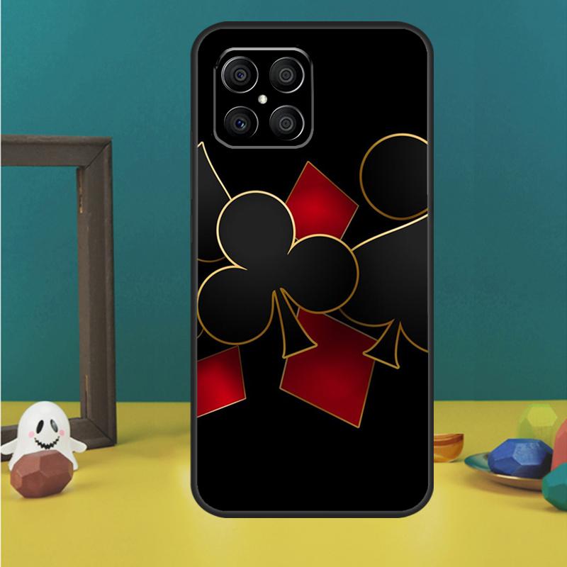 

Poker Playing Card Case For Honor X9c X8a X8b X9b X9a X8 X9 50 70 90 Lite Honor 200 Pro Magic 5 6 7 Lire Cover Honor X7a