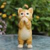 Cute Cat Figurine Anxiety Relief Desktop Decoration Office Stress Relief Ornament Home Decor Animal Statue Resin Kitty Sculpture