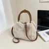 Autumn Winter  Exquisite Bags for Women 2026 New Solid Color Plush Shoulder Bags Temperament Versatile Sweet Handbag