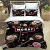 Art Style Unique Morat Pop Band Bedding Set Queen/King Size Duvet Cover Comforter Soft Bed Sheet Set Home Decor Luxury Gift