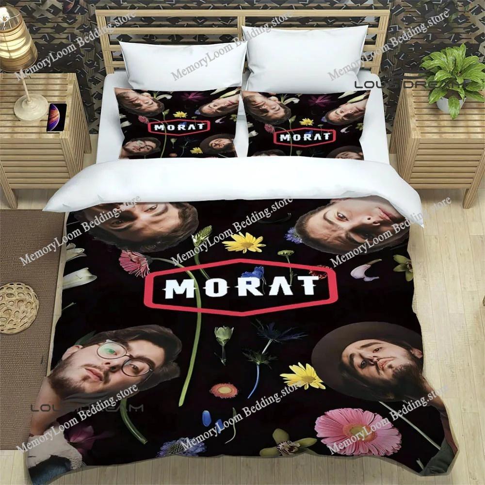 Art Style Unique Morat Pop Band Bedding Set Queen/King Size Duvet Cover Comforter Soft Bed Sheet Set Home Decor Luxury Gift