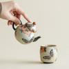150ML Chinese Hand-painted Ceramic Teapot Vintage Household Kung Fu Teapot Infuser Pot Tea Soaking Kettle Teaware Supplies New