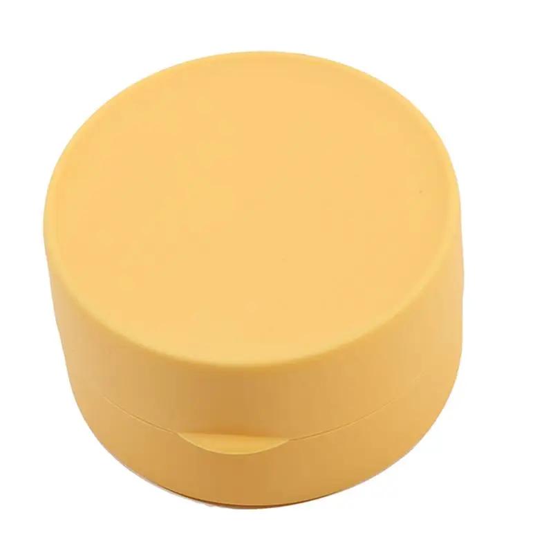 Round Travel Soap Box Portable Soap Dishes Tray with Lid Waterproof Sealed Soap Container for Bathroom Shower Bathroom Gadgets