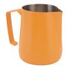 450ml Milk Frothing Pitcher 304 Stainless Steel Steaming Pitcher Milk Frother Pitcher for Coffee Shop Home Orange