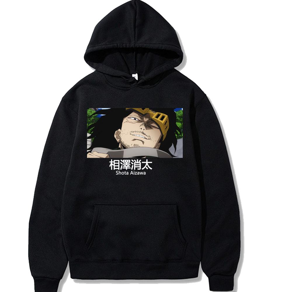 My Hero Academia Anime Harajuku Shota Aizawa Hoodies Manga Boku no Hero Academia Men Women Winter Long Sleeve Hooded Sweatshirts
