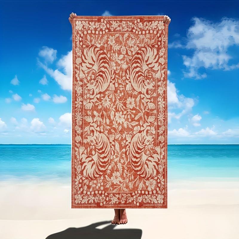 Vintage Boho Mandala Muster Strandtuch Schnelltrocknend Sandfest Schwimmtuch Outdoor Reisen Sommer Strandurlaub Decke