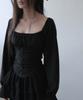 IODAM Lilia Corset Blouse (Black)