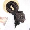 Eleganter Langer Schal Büro Damen Accessoire Knitteriger Schulterwickel Für Übergangswetter Mode Styling Accessoires