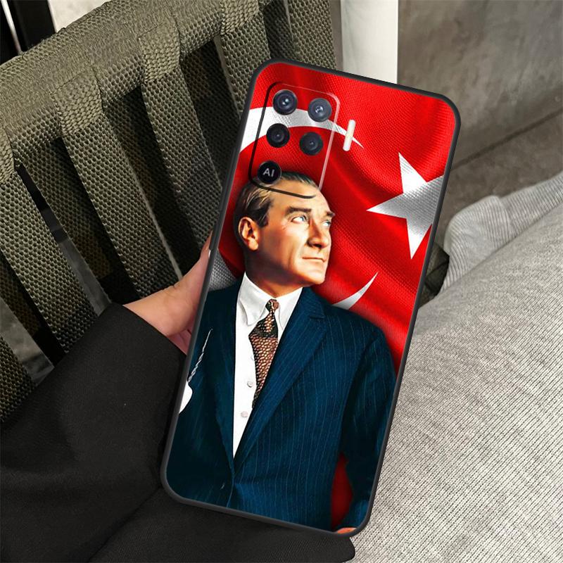 Turkey Mustafa Kemal Ataturk Case For Oppo A58 A18 A38 A78 A98 A17 A77 A80 A40 A60 A16 A76 A96 A74 A94 A54 A15 A57S Cover