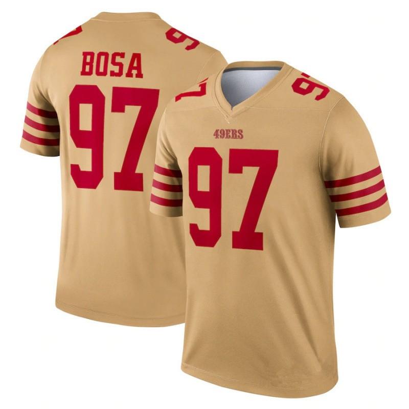 San Francisco 49ers Retro Football Jersey 85 97 Bosa 23 13 Purdy Men Sports Shirt