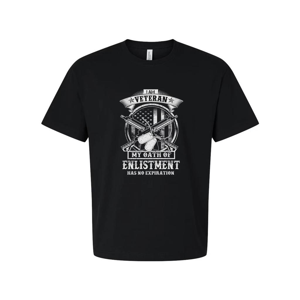 I Am Veteran Unisex T Shirt With Oath Of Enlistment Has No Expiration Graphic Te