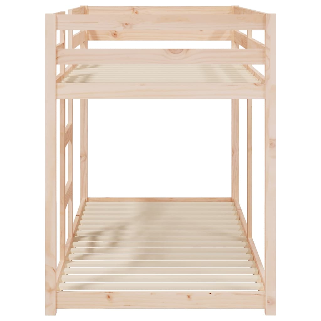 Vidaxl Cama Litera, 80X200 Cm, Madera Maciza de Pino